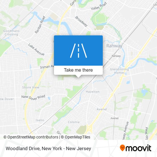 Woodland Drive map