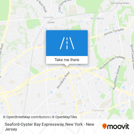 Seaford-Oyster Bay Expressway map