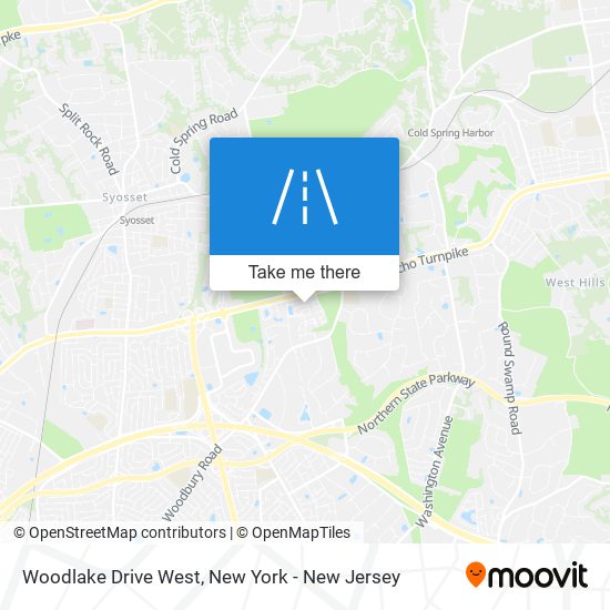 Woodlake Drive West map