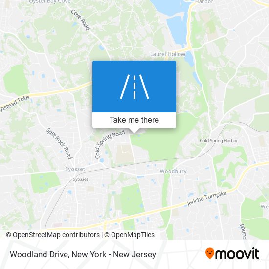 Woodland Drive map