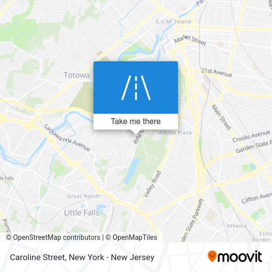 Mapa de Caroline Street