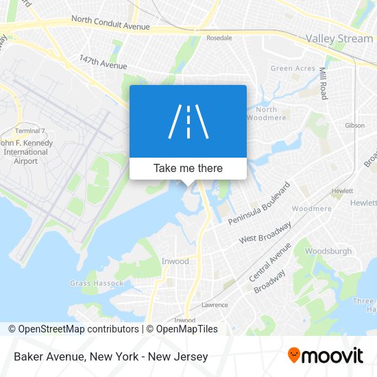 Mapa de Baker Avenue