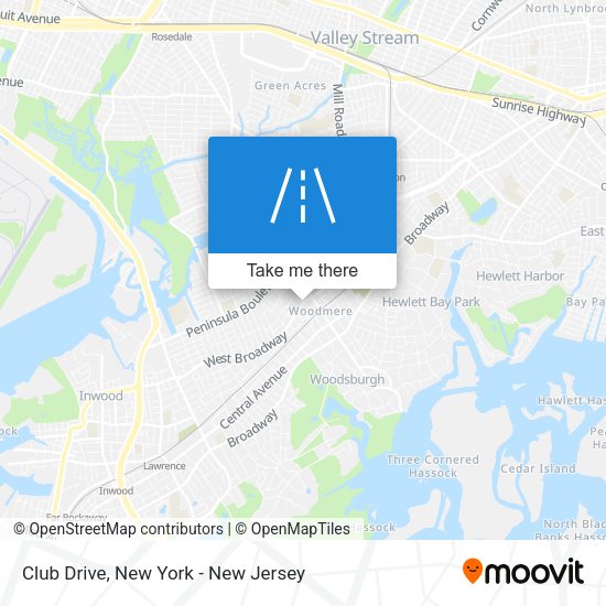 Club Drive map