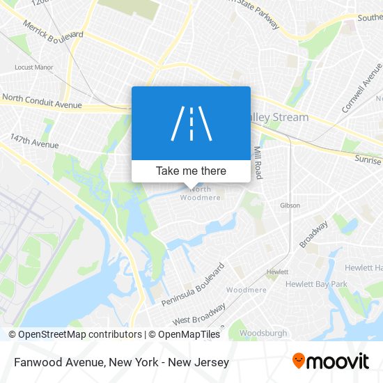 Mapa de Fanwood Avenue