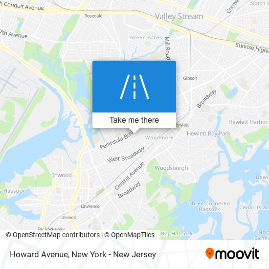 Howard Avenue map