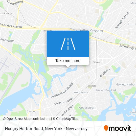 Hungry Harbor Road map