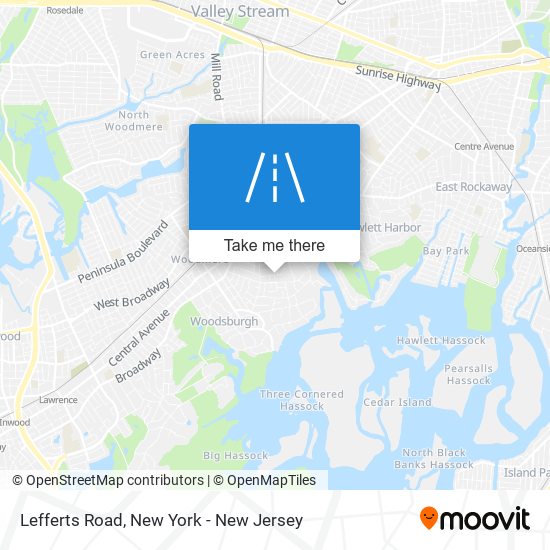 Lefferts Road map