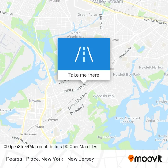 Pearsall Place map