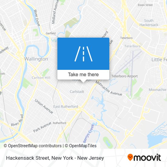 Mapa de Hackensack Street