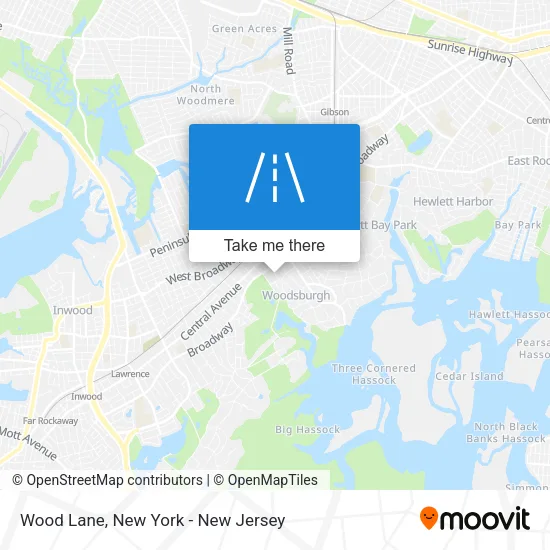 Wood Lane map