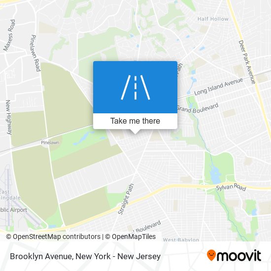 Brooklyn Avenue map