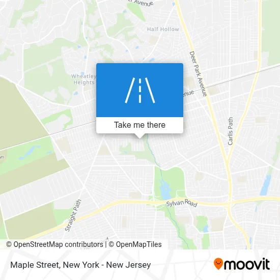 Maple Street map