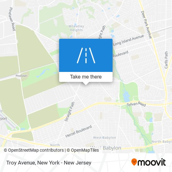 Mapa de Troy Avenue