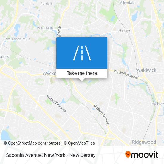 Mapa de Saxonia Avenue