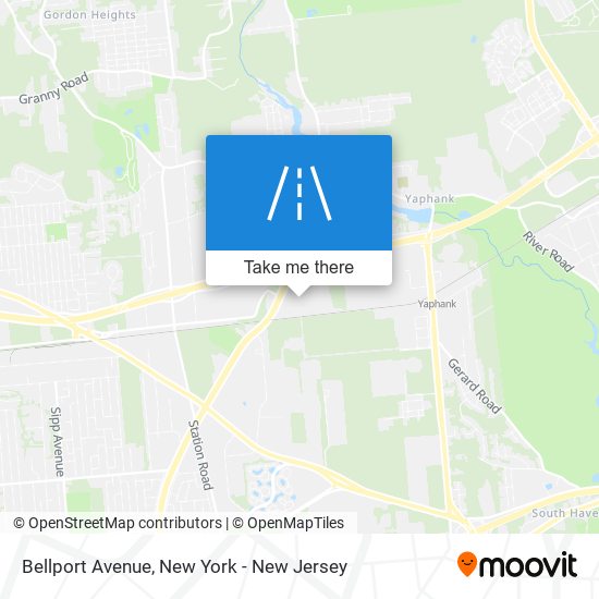 Bellport Avenue map