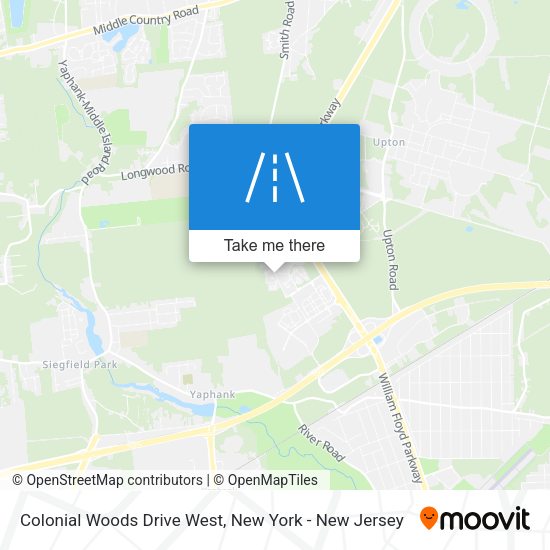 Mapa de Colonial Woods Drive West