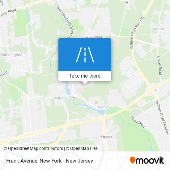 Frank Avenue map