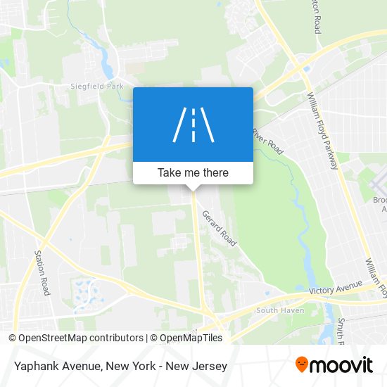 Yaphank Avenue map