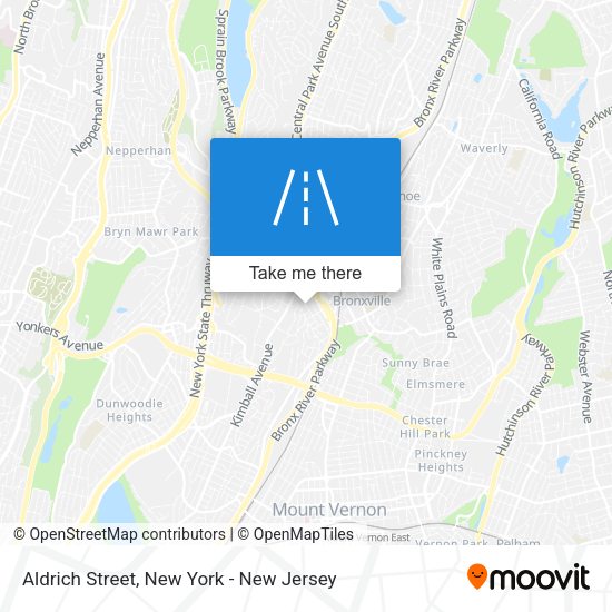 Mapa de Aldrich Street
