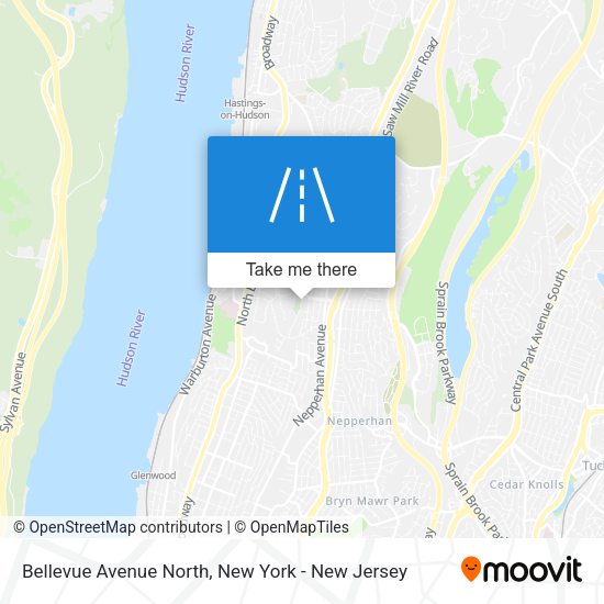 Mapa de Bellevue Avenue North