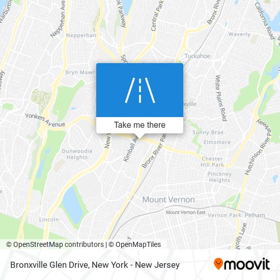 Mapa de Bronxville Glen Drive