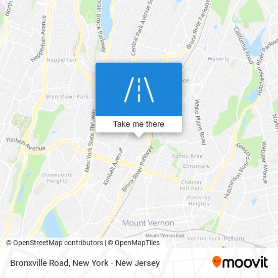 Bronxville Road map