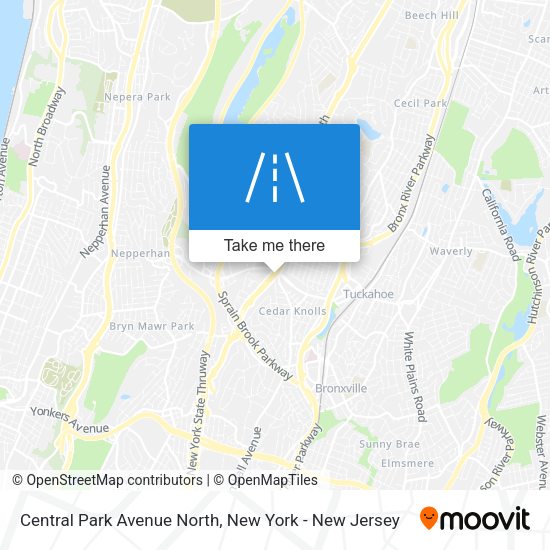 Central Park Avenue North map