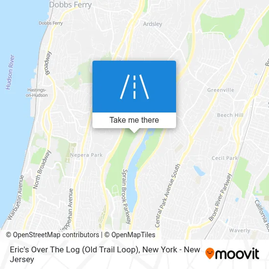 Eric's Over The Log (Old Trail Loop) map