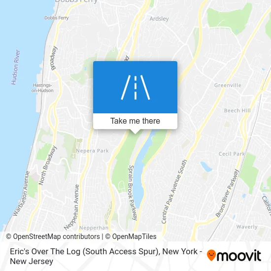 Eric's Over The Log (South Access Spur) map