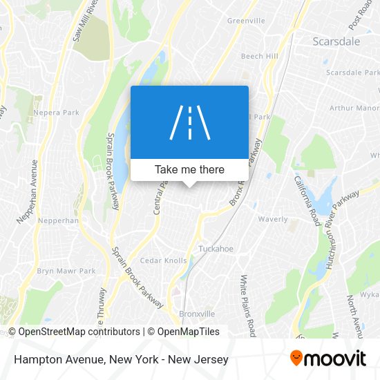 Mapa de Hampton Avenue