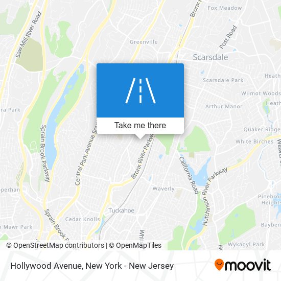 Hollywood Avenue map