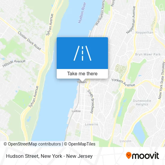 Hudson Street map