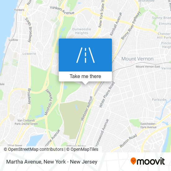 Mapa de Martha Avenue
