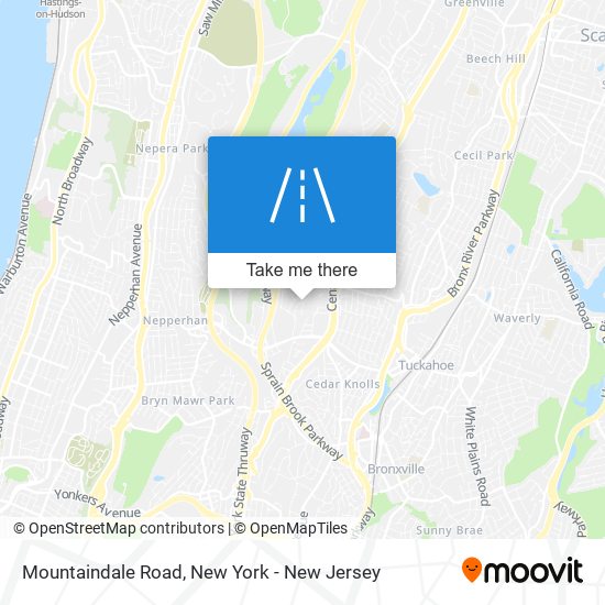 Mountaindale Road map