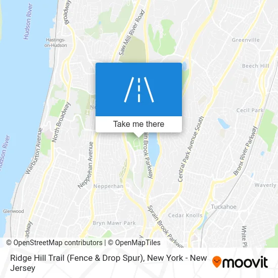 Ridge Hill Trail (Fence & Drop Spur) map