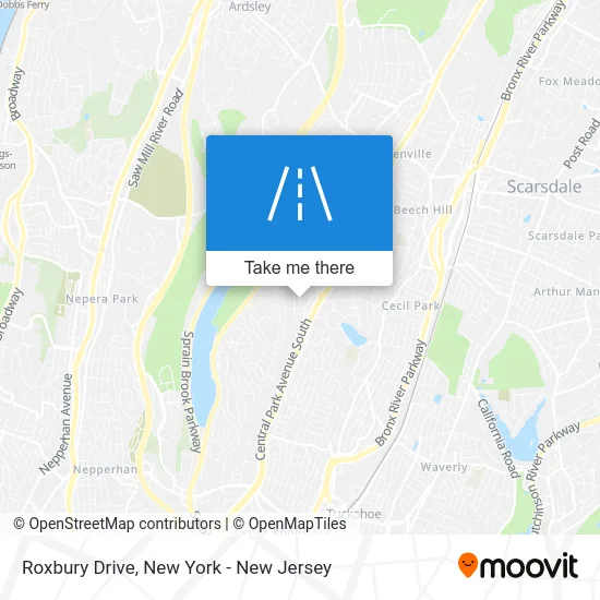Roxbury Drive map