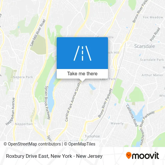 Roxbury Drive East map