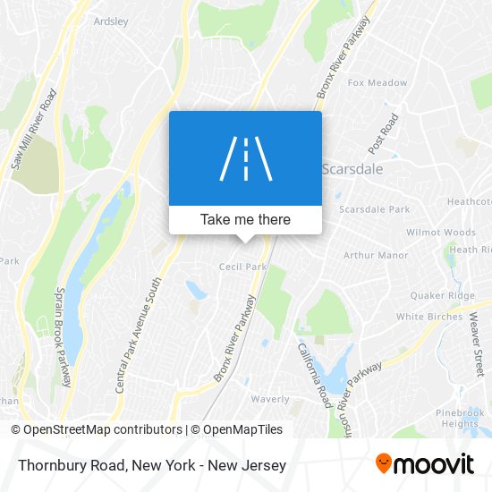 Mapa de Thornbury Road