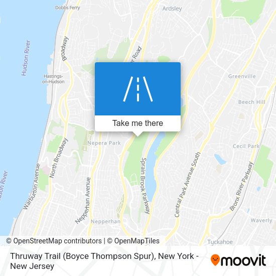 Mapa de Thruway Trail (Boyce Thompson Spur)