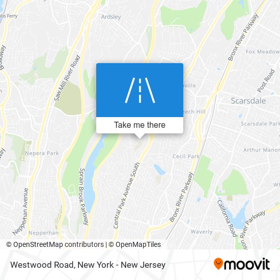 Mapa de Westwood Road