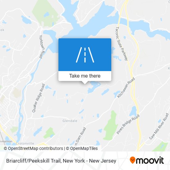 Briarcliff/Peekskill Trail map