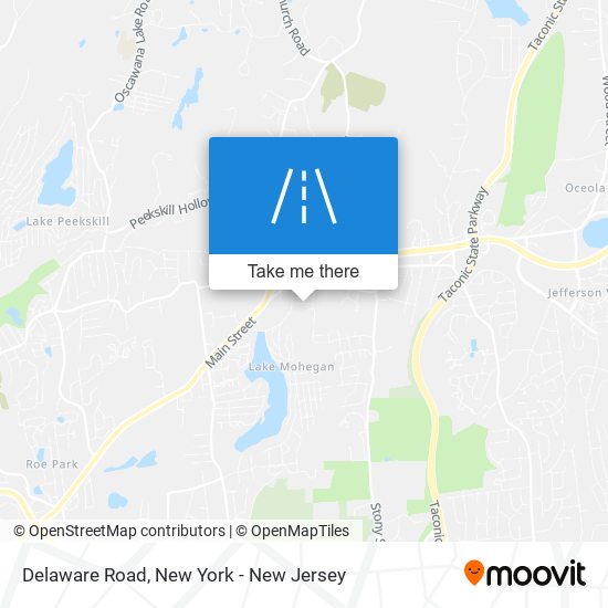 Mapa de Delaware Road