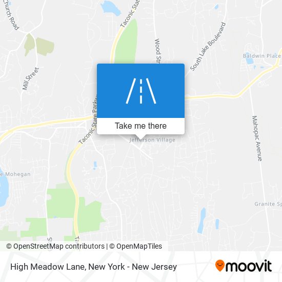 High Meadow Lane map