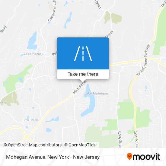 Mohegan Avenue map