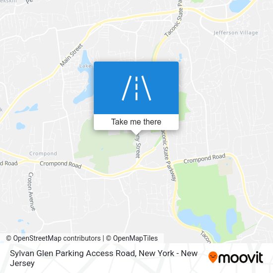 Sylvan Glen Parking Access Road map