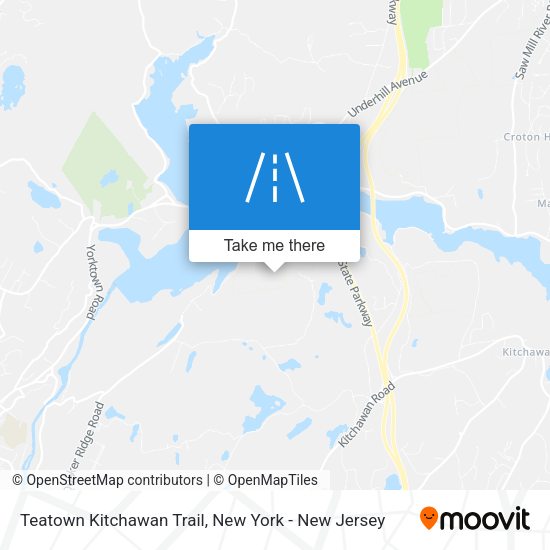 Teatown Kitchawan Trail map