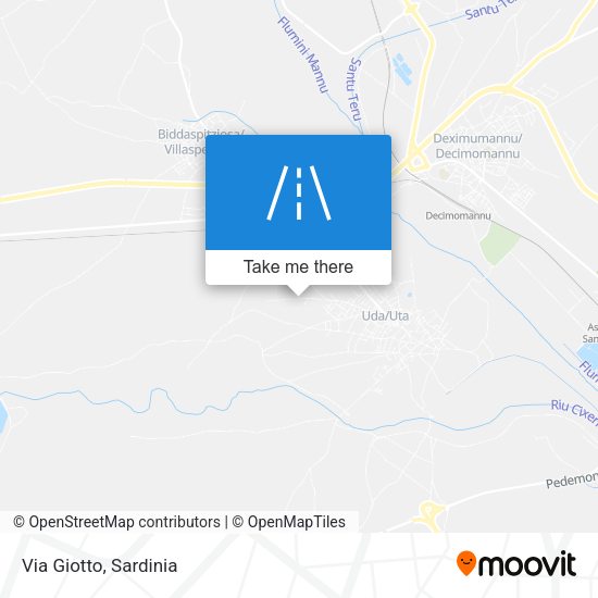 Via Giotto map