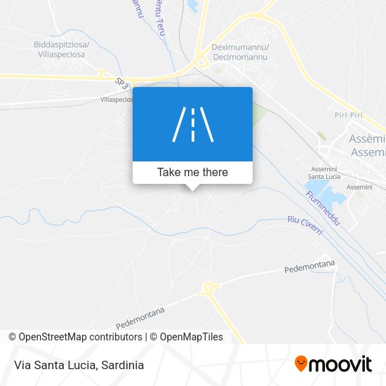 Via Santa Lucia map