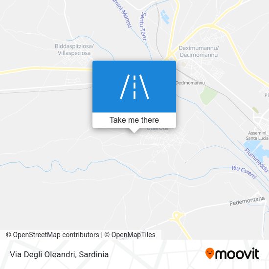 Via Degli Oleandri map