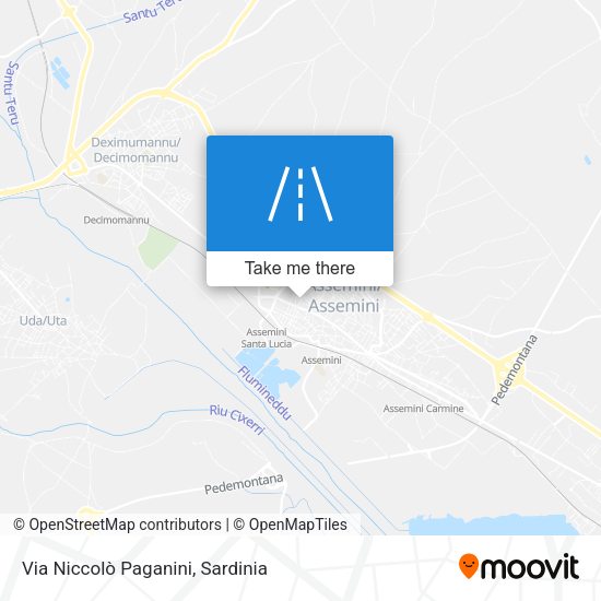 Via Niccolò Paganini map